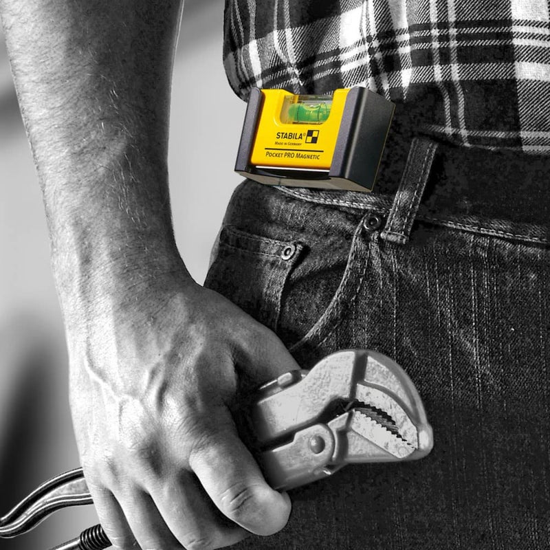 Stabila 11901 Magnetic Pocket Level PRO with Holster Yellow - Image 3